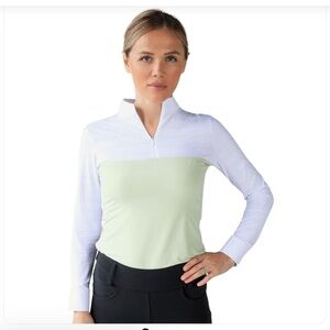 Armateq Ultra Breathable Long Sleeve Equestrian Shirt in Green size S-worn once